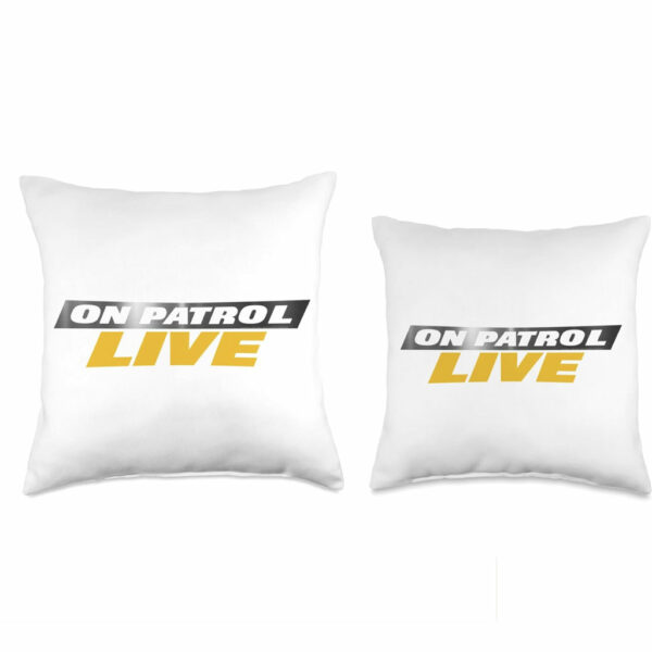 On Patrol Live Logo Throw Pillow