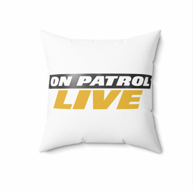 On Patrol Live: Official Logo Throw Pillow, 18" x 18 8 On Patrol Live Logo Throw Pillow