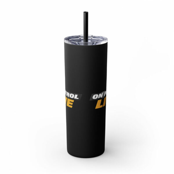 On Patrol Live Skinny Tumbler with Straw, 20oz