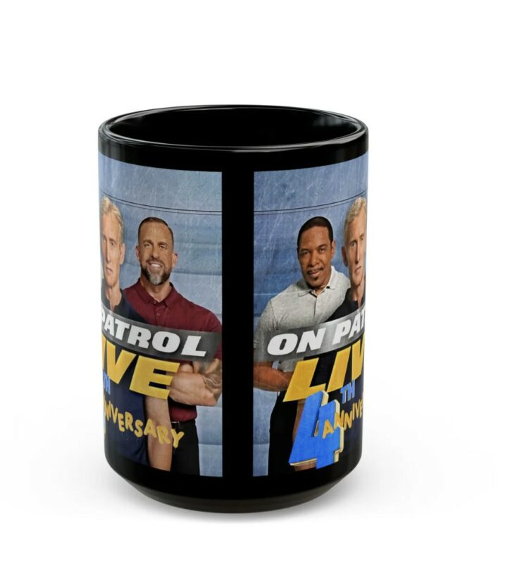 On patrol live, REELZ, 4th Anniversary, Fan, Tom and Curtis Mug